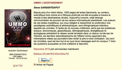 UMMO : L'avertissement.