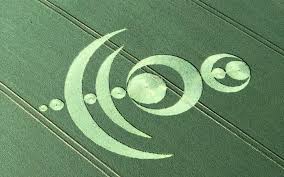 Crop Circle de Baillet vu d'avion