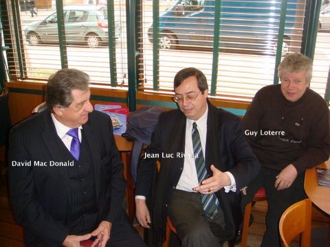 	 Mac Donald / Rivera / Loterre réunis avant la soirée.