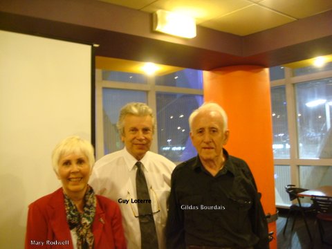 Photo de groupe (Mary Rodwell - Guy Loterre - Gildas Bourdais )