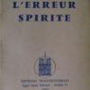 L'Erreur Spirite.