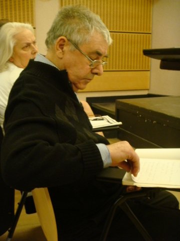 Claude Burkel avant son exposé