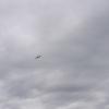 Un avion de tourisme tourne autour du crop circle