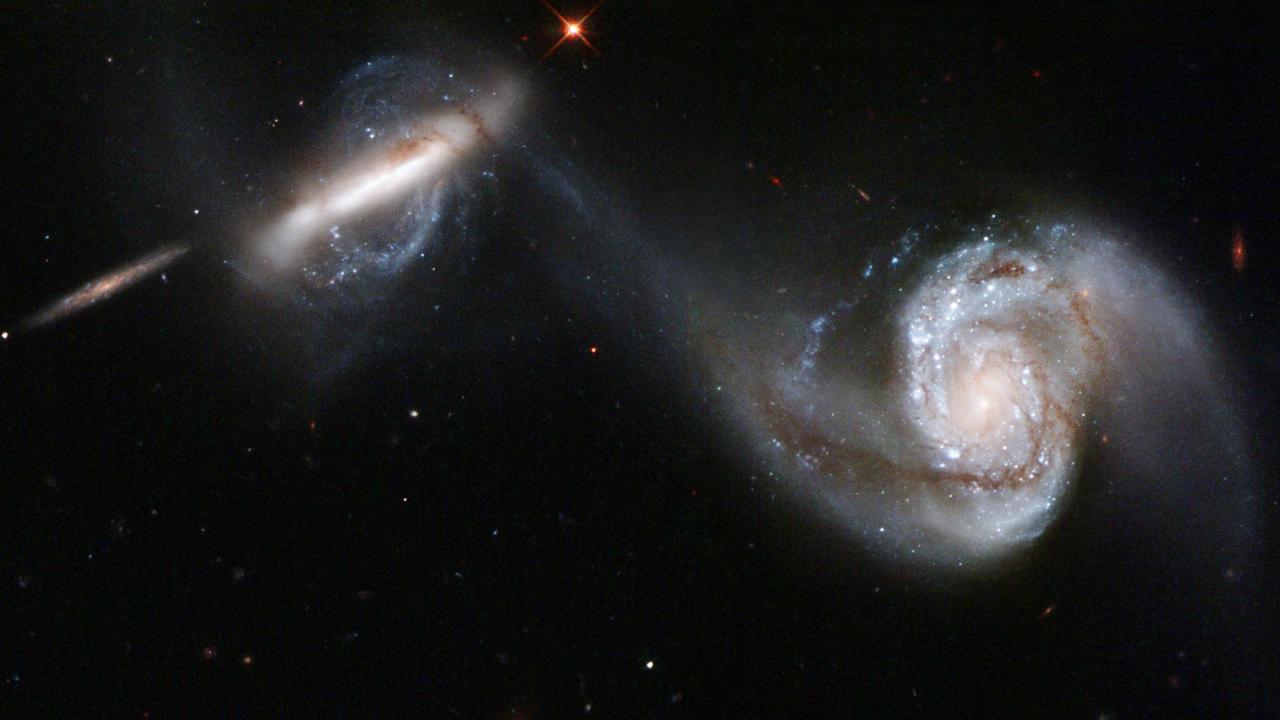 Galaxies en interaction.