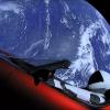 Le mannequin Spaceman dans sa Tesla en route vers Mars