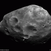 Phobos  , vue de son pôle nord.