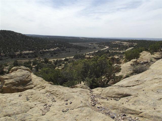 VUE SUR LA ROUTE HART CANYON DEPUIS LA MESA (4)